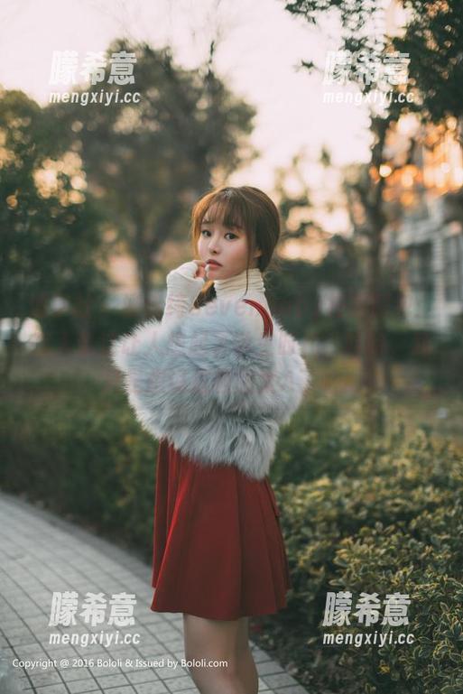 波萝社 - 柳侑绮Sevenbaby校服图包：有人说这让人想起了学生时代，哈哈，我只是想说这校服太A了吧！